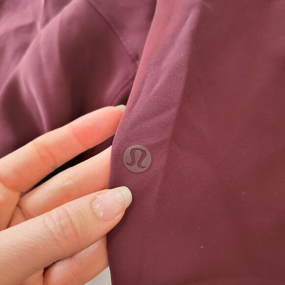 Lululemon Pants Womens 10 On the Fly Jogger Burgundy Drawstring Athleisure - Picture 8 of 10